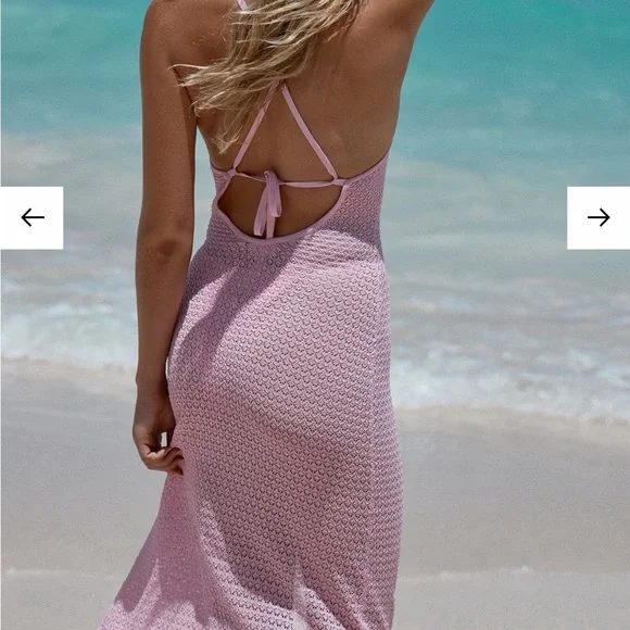 Monday RAMATUELLE DRESS - CHERRY BLOSSOM LACE CROCHET NWT! - Picture 2 of 3